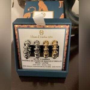 House of Harlow - 2 Pairs of earrings: Gold and Silver Earrings